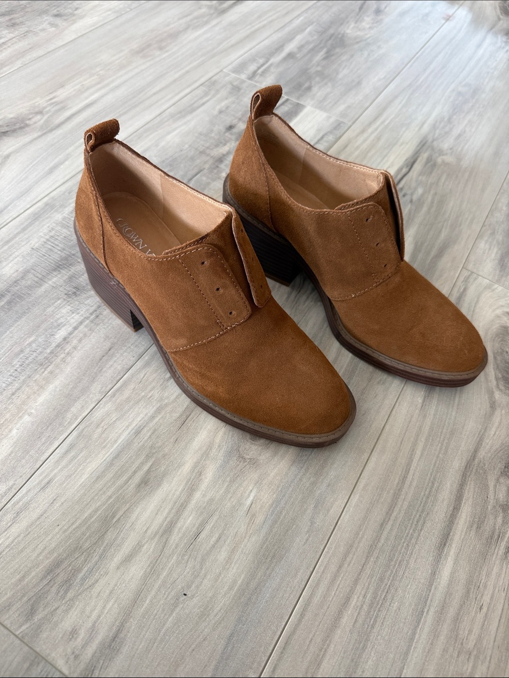 Crown Vintage Brown Suede Ankle Booties